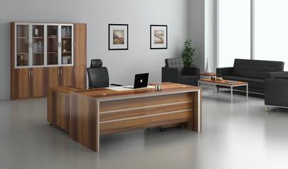 办公空间的艺术与效率 效果图解析家具摆放之美